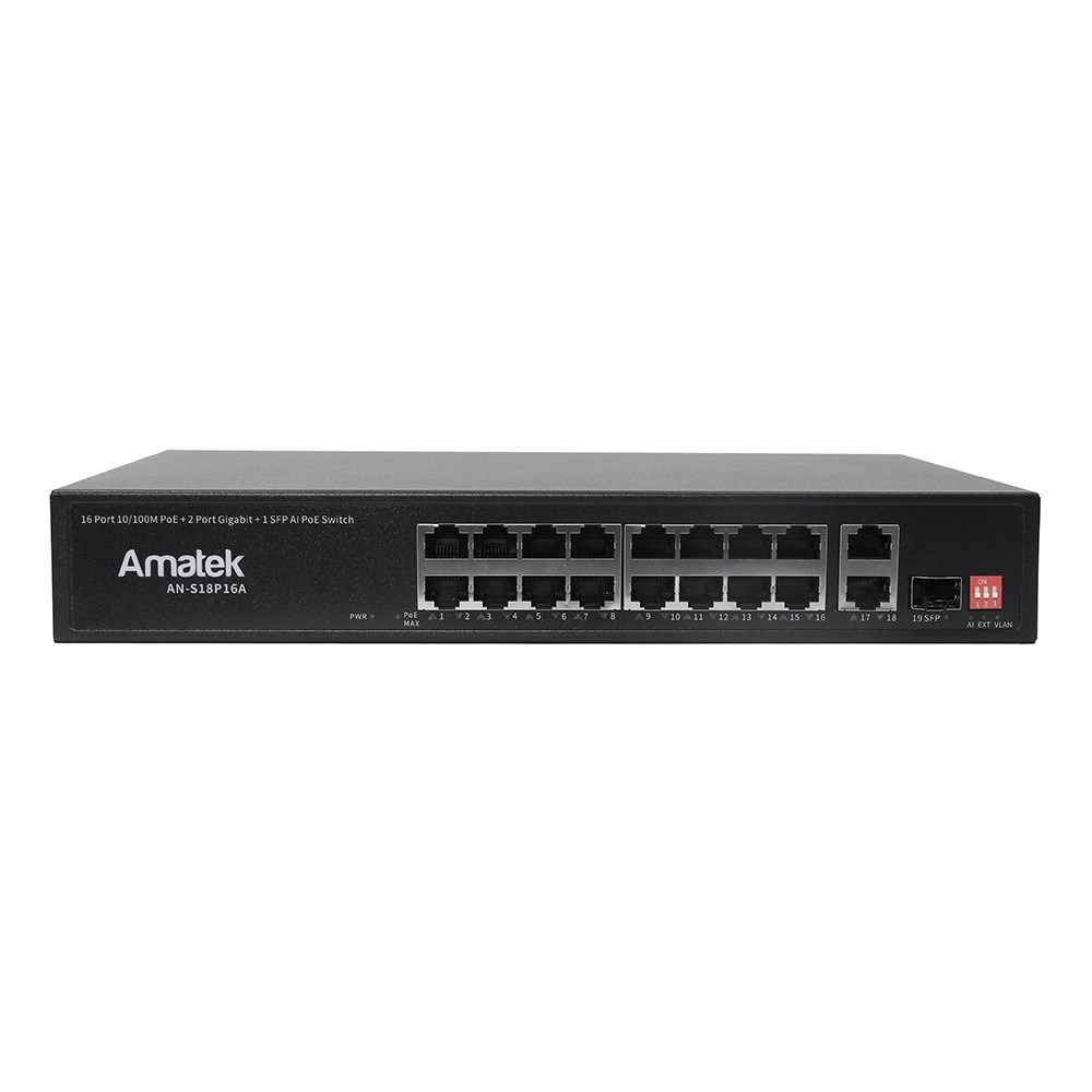 AN-S18P16A - 19-портовый 100/1000 Мбит/с коммутатор с PoE+ до 250Вт 7000794 фото